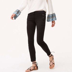 LOFT Marisa Skinny Zip Pocket Bi-Stretch Pant | M